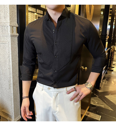 Camisa de Banquete Slim Fit para Hombre - Elegancia y Rendimiento - Image 11