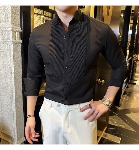 Camisa de Banquete Slim Fit para Hombre - Elegancia y Rendimiento - Image 11