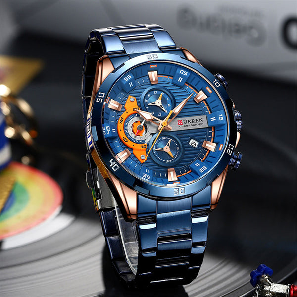 Reloj de Motociclista Acero Inoxidable Seis Manecillas