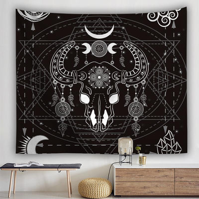 Tapiz Calavera de Toro con Atrapasueños