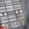 Stickers de Uñas Transparentes con Patrón Grabado Esmerilado