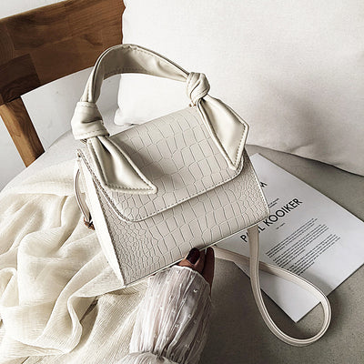 Bolso Cuadrado Portátil con Patrón de Piedra - Image 8