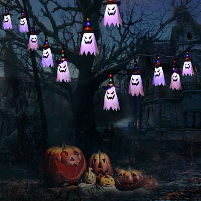 Guirnalda Luminosa Halloween con Fantasmas de Tela - Decoración Festiva - Image 25