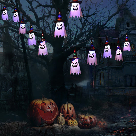 Guirnalda Luminosa Halloween con Fantasmas de Tela - Decoración Festiva - Image 25