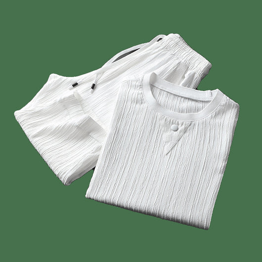 Conjunto de Dos Piezas a Rayas - Estilo Casual Moderno - Image 9