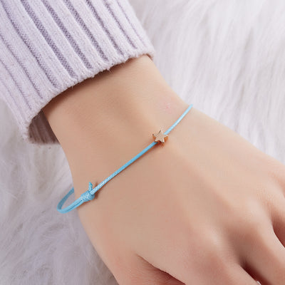 Pulsera Ajustable con Estrella de Cinco Puntas Tejida - Image 25