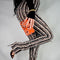 Calça Feminina Casual de Tricô Grosso com Contraste