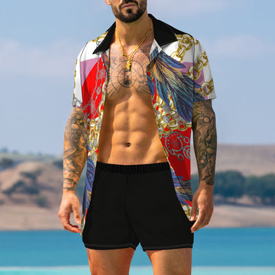 Traje Estampado Retro Moderno para Hombre - Image 24