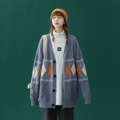 Cardigan de Punto Estilo Universitario para Primavera y Otoño - Image 4