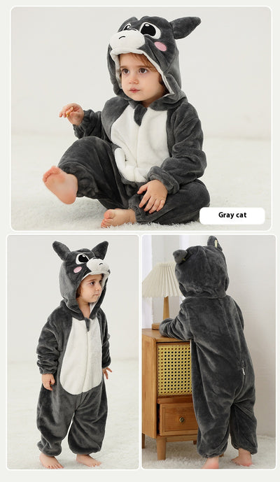 Pijama Enterizo de Franela con Diseño Animal para Bebé - Image 18