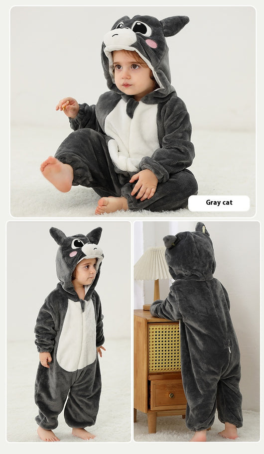 Pijama Enterizo de Franela con Diseño Animal para Bebé - Image 18