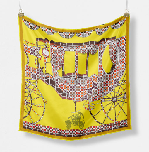 Pañuelo de Seda Estampado Minimalista - Elegancia Versátil - Image 22