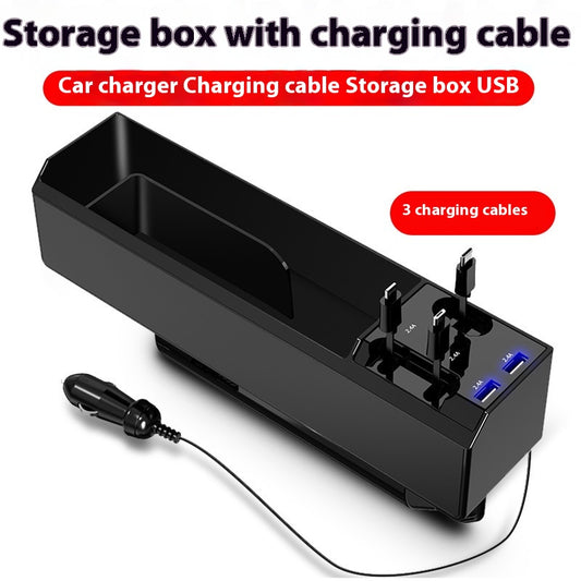 Organizador de Auto con Cargador Dual USB y Almacenamiento Inteligente - Image 2