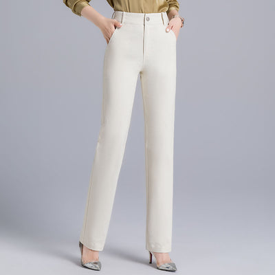Pantalón Recto Holgado de Cintura Alta Reductora para Mujer - Image 2