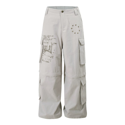 Pantalones Cargo Sueltos con Bolsillos Removibles - Image 8
