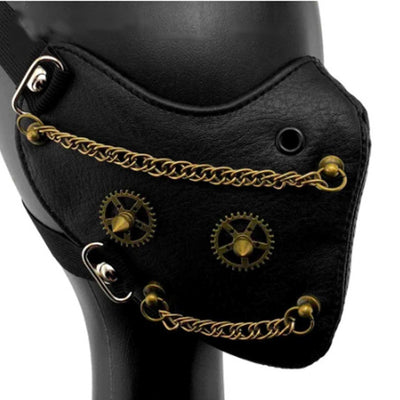 Máscara Steampunk Halloween con Cadena de Personalidad y Protección - Image 3