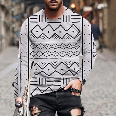 Suéter Pullover con Estampado Geométrico 3D en Colores Digitales - Image 13