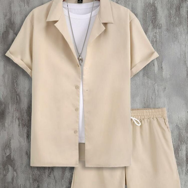 Traje Deportivo Manga Corta Cuello Cubano para Hombre