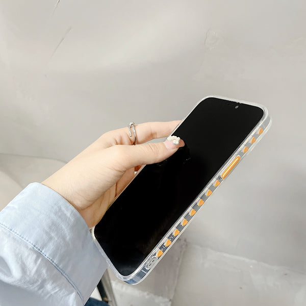 Funda para Celular con Cadena de Flores Amarillas