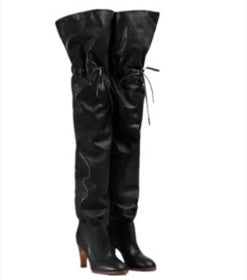 Botas Altas Elásticas de PU Sintético