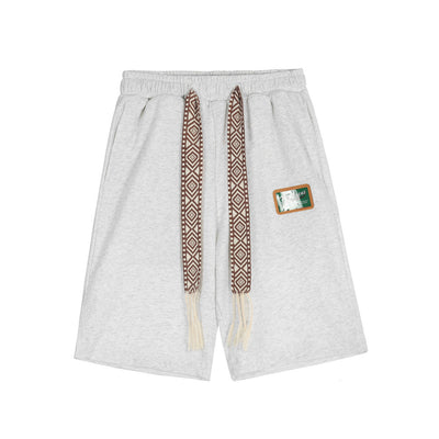 Pantalones Cortos Casual Streamer con Cintura Elástica para Hombre - Image 6