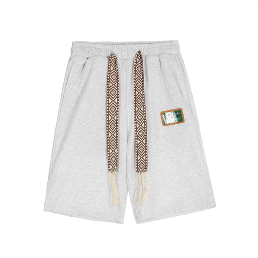 Pantalones Cortos Casual Streamer con Cintura Elástica para Hombre - Image 6
