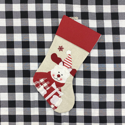 Bolsa de Regalo Navideña con Diseños de Papá Noel, Muñeco de Nieve y Reno - Image 5