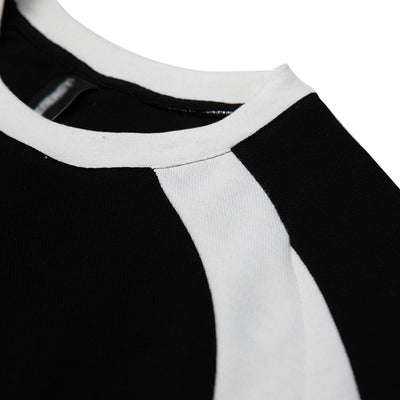 Camiseta Suelta de Cuello Redondo con Letra - Manga Corta - Image 4