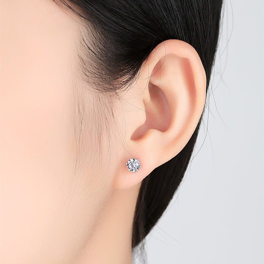 Aretes de Plata Esterlina con Circón Brillante - Image 9