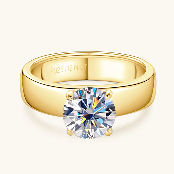 Anillo de Boda Moissanita Diseño Europeo y Americano