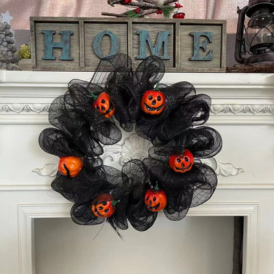 Guirnalda Fantasma de Calabaza para Halloween - Decoración de Puerta - Image 6
