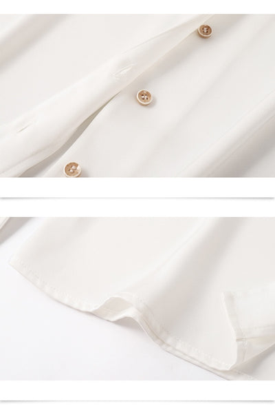 Blusa Ejecutiva Escote V Chifón con Volantes - Image 12