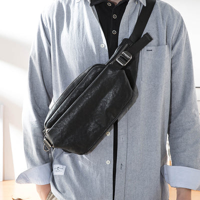 Bolsa de Pecho en Cuero Genuino para Hombre - Estilo Moderno - Image 13