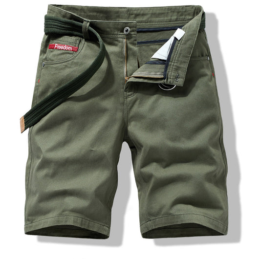 Pantalones Cargo Cortos Holgados Lisos para Hombre - Image 2