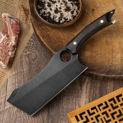 Cuchillo Táctico Multiusos de Titanio Negro para Cocina - 5 Funciones - Image 8