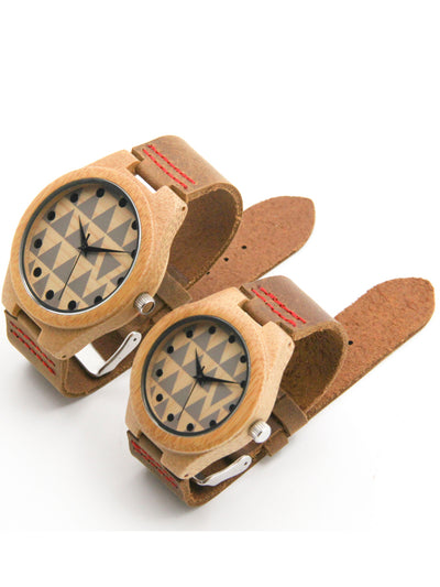 Reloj de Cuero Bambú Elegancia Profesional - Image 8