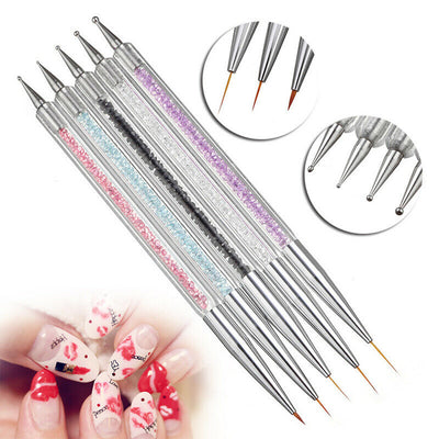 Set de 5 Pinceles para Nail Art - Diseño, Delineado y Decoración de Uñas - Image 7