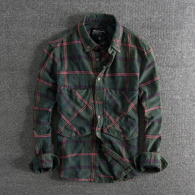 Camisa Casual de Cuadros Slim Fit para Hombre - Image 7