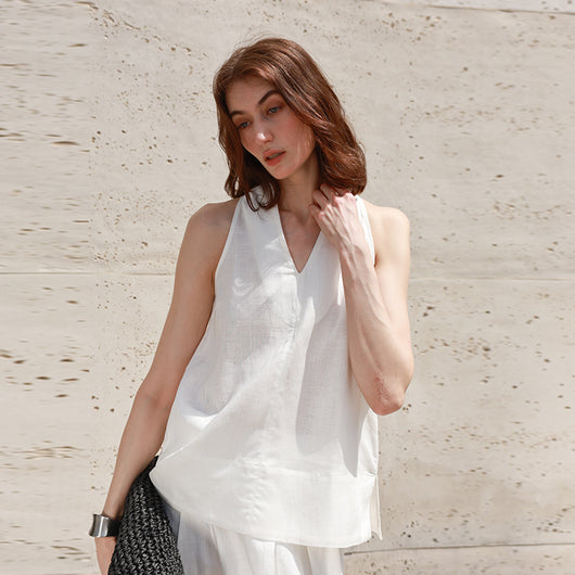 Top Halter Mujer Tirantes Finos para Verano - Blusa Fresca y Versátil - Image 4