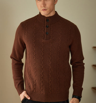 Suéter Grueso con Cuello Tipo Polo - Colección Otoño Invierno - Image 8