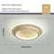 Log color Round White light - 25cm