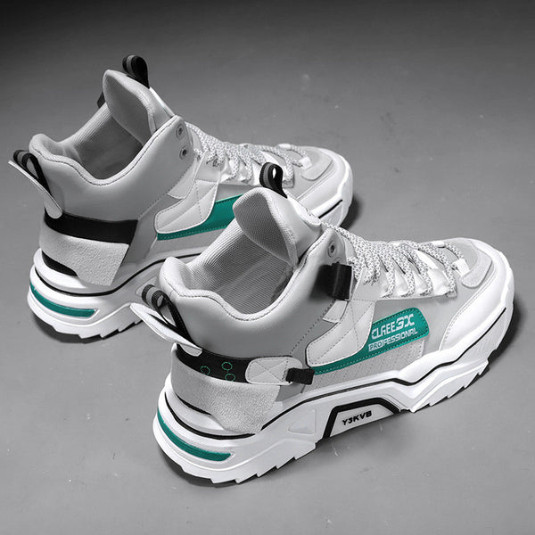 Zapatillas Deportivas Altas para Hombre con Combinación de Colores