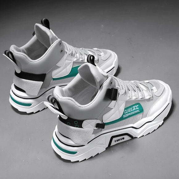 Zapatillas Deportivas Altas para Hombre con Combinación de Colores