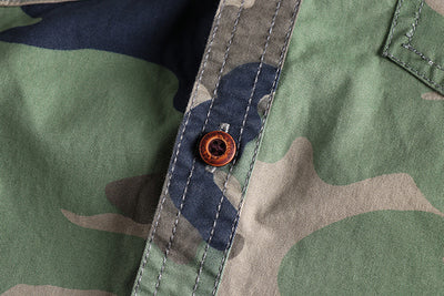Camisa Overol Camuflado Lavado Clásico Manga Larga para Hombre - Image 14