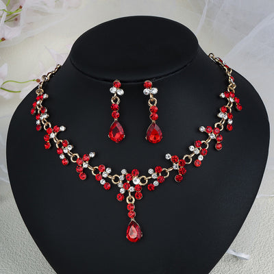 Conjunto de Aretes y Collar con Perlas y Cristales para Mujer - Image 20