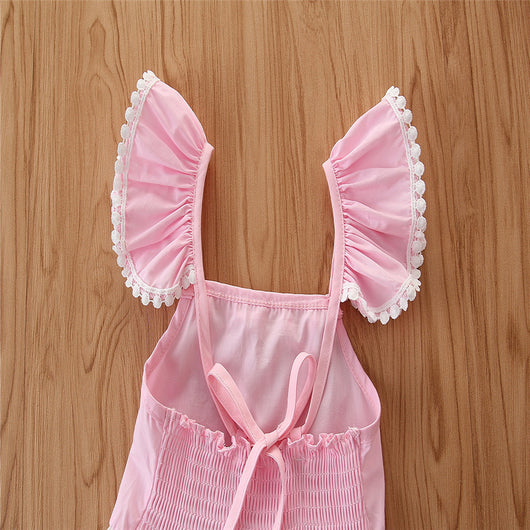 Falda Irregular con Tirantes Voladores para Niñas - Image 8