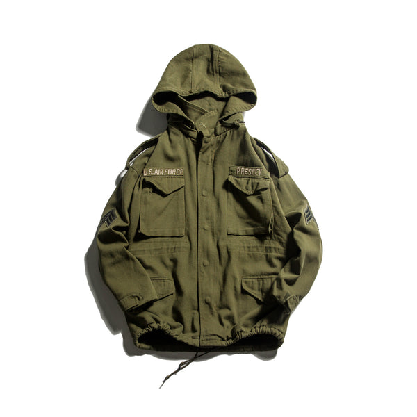 Chaqueta Deportiva Hip Hop Retro con Capucha y Bordados para Niños
