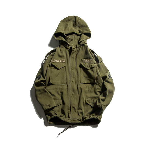 Chaqueta Deportiva Hip Hop Retro con Capucha y Bordados para Niños