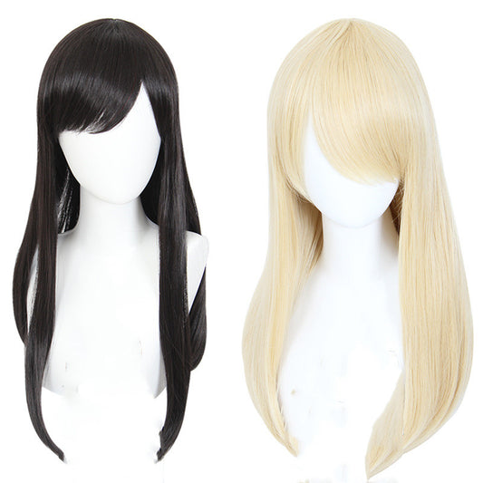 Peluca de Cosplay para Mujer con Cobertor de Cabeza