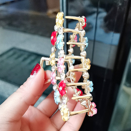 Pasador Elegante con Strass y Baño de Aleación - Image 21